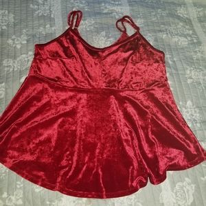 Velvet tank top